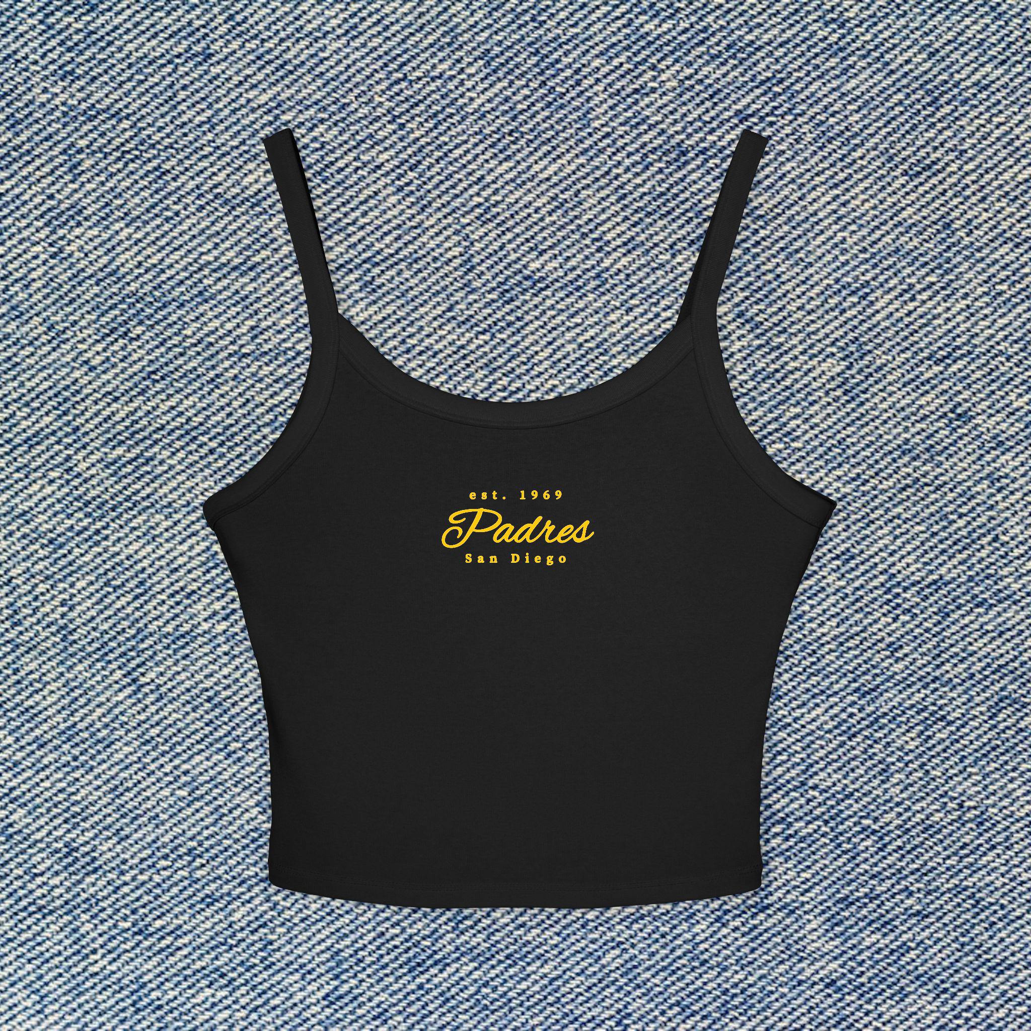 SD Padres Cropped Tank Top, Womens Spaghetti Strap Shirt, San Diego Baseball Crop Top Manny Machado, Fernando Tatis Jr., Luis Arraez MLB top