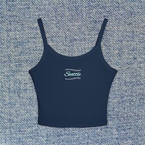 Seattle Baseball Cropped Tank Top, Womens Spaghetti Strap Shirt, Custom Mariners Player Top, Julio Rodríguez, Luke Raley Crop Top MLB merch