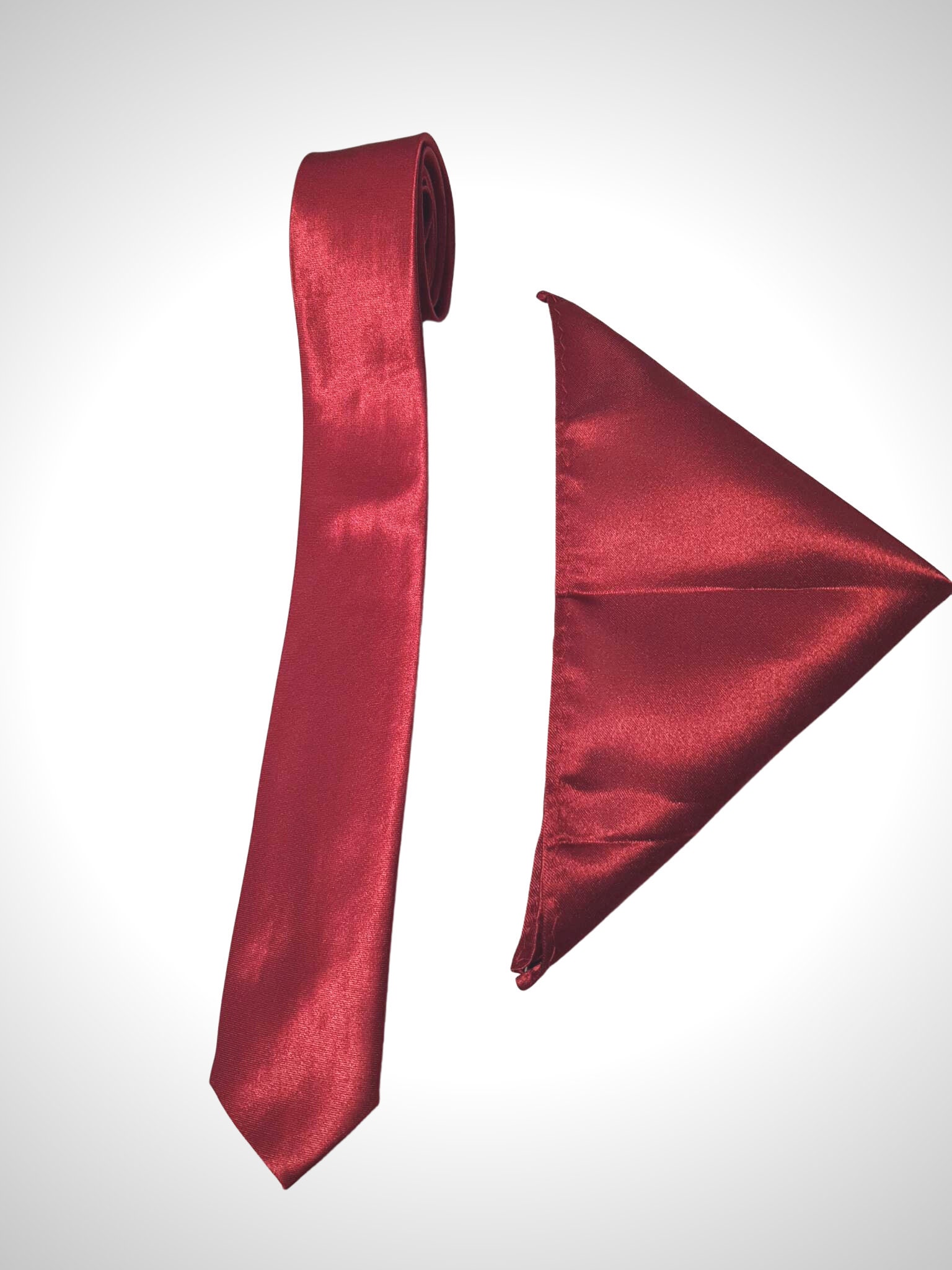 Plain Bottle Green Textured Men's Tie & Pocket Square Handkerchief Set P22230 54559 Medium