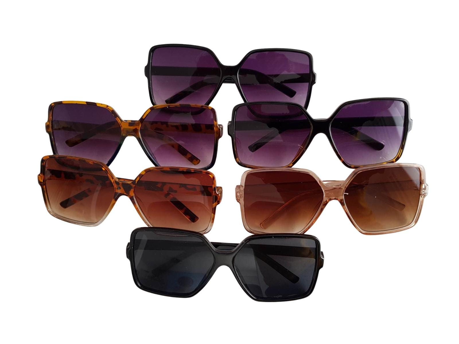 Oversized Flat Top Square Sunglasses UV400 Protection for Women Men Women Men Sunglasse Square Flat Top Big Frame UV400 Sun  main image 4