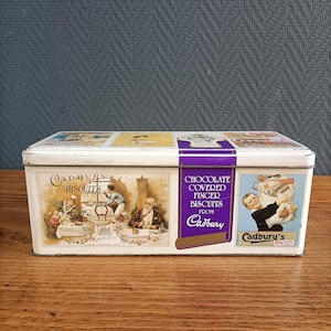 Boîte à biscuits • Boîte en métal Cadbury’s chocolat • Boîte de collection • Décoration cuisine vintage