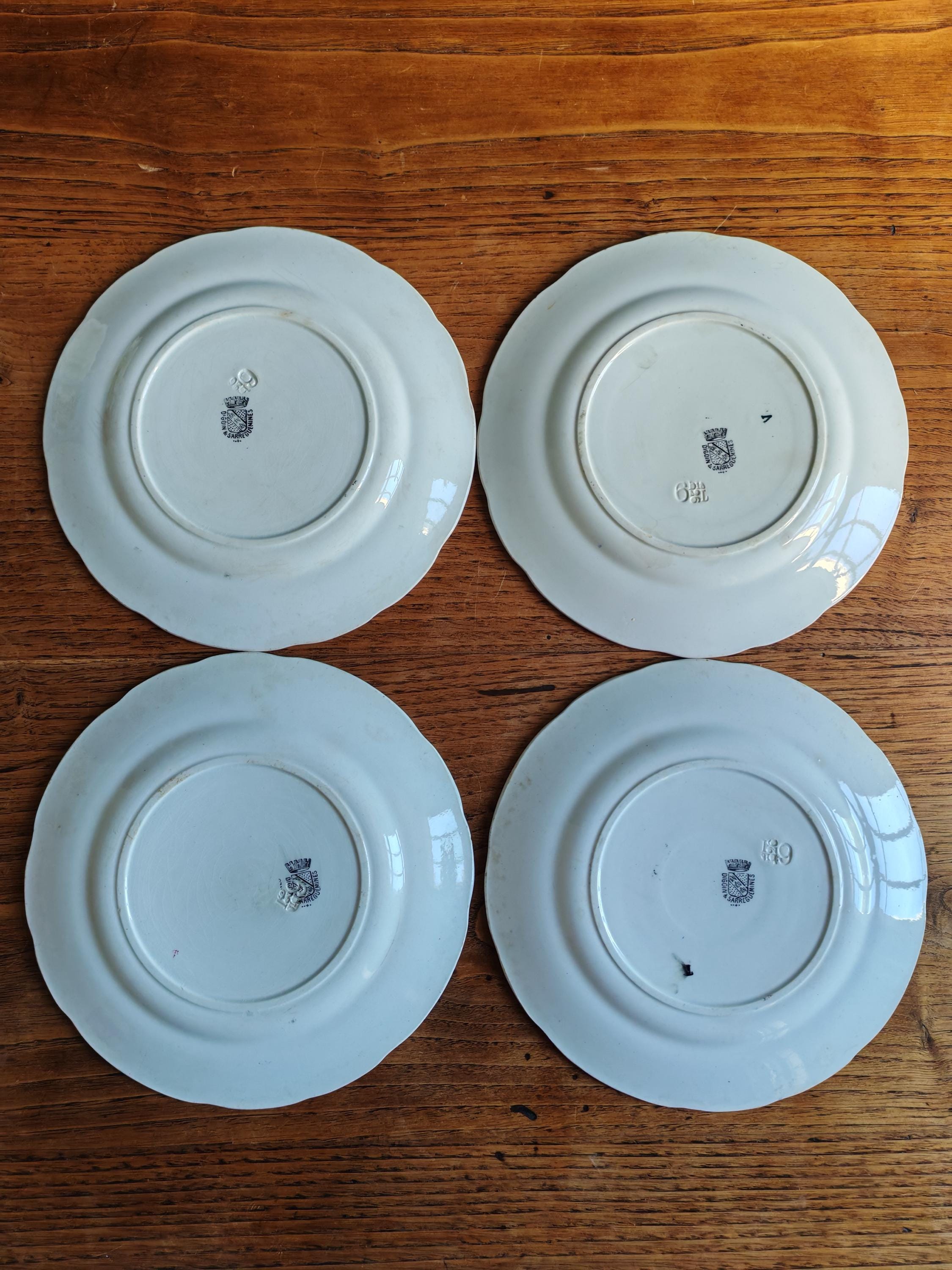 アンティーク ジャンヌ・ダルク トーキングプレート 4枚セット