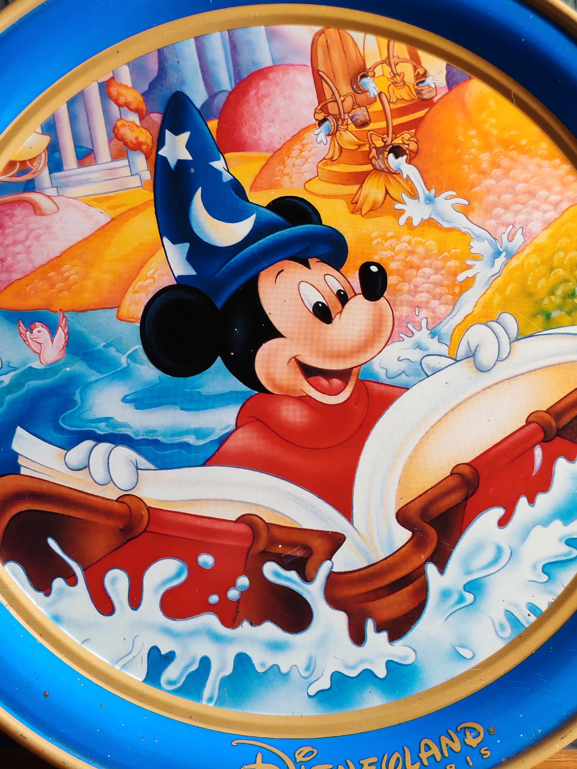 ヴィンテージ ラウンドメタル缶 ディズニーランド パリ – ミッキー