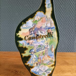 Vintage Metalldose „Canistrelli mit Kastanienmehl“ • Original Sammlerdose • Korsische Form • Inseldeko
