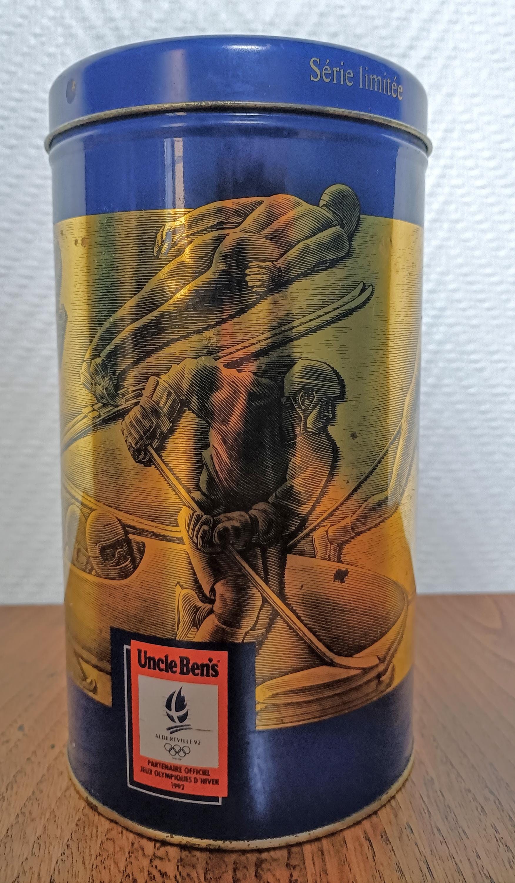 Boîte métallique Riz Uncle Ben's - Jeux Olympiques d'hiver Albertville 1992 - Collection