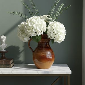 Carafe en Grès Émaillé Vintage – Pichet/Vase de Potier Rustique – Céramique Artisanale Années 70 – Décoration de Table ou Studio Pottery