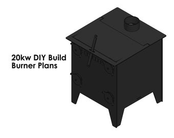 DIY 20kW shed/workshop burner DXF/PDF files for laser cut