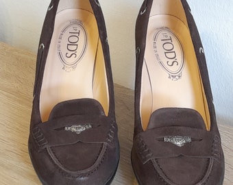 Tod'S nubuck gemaakt in originele Italiaanse pompen