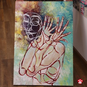 Cuadro pintado a mano "ALAS"