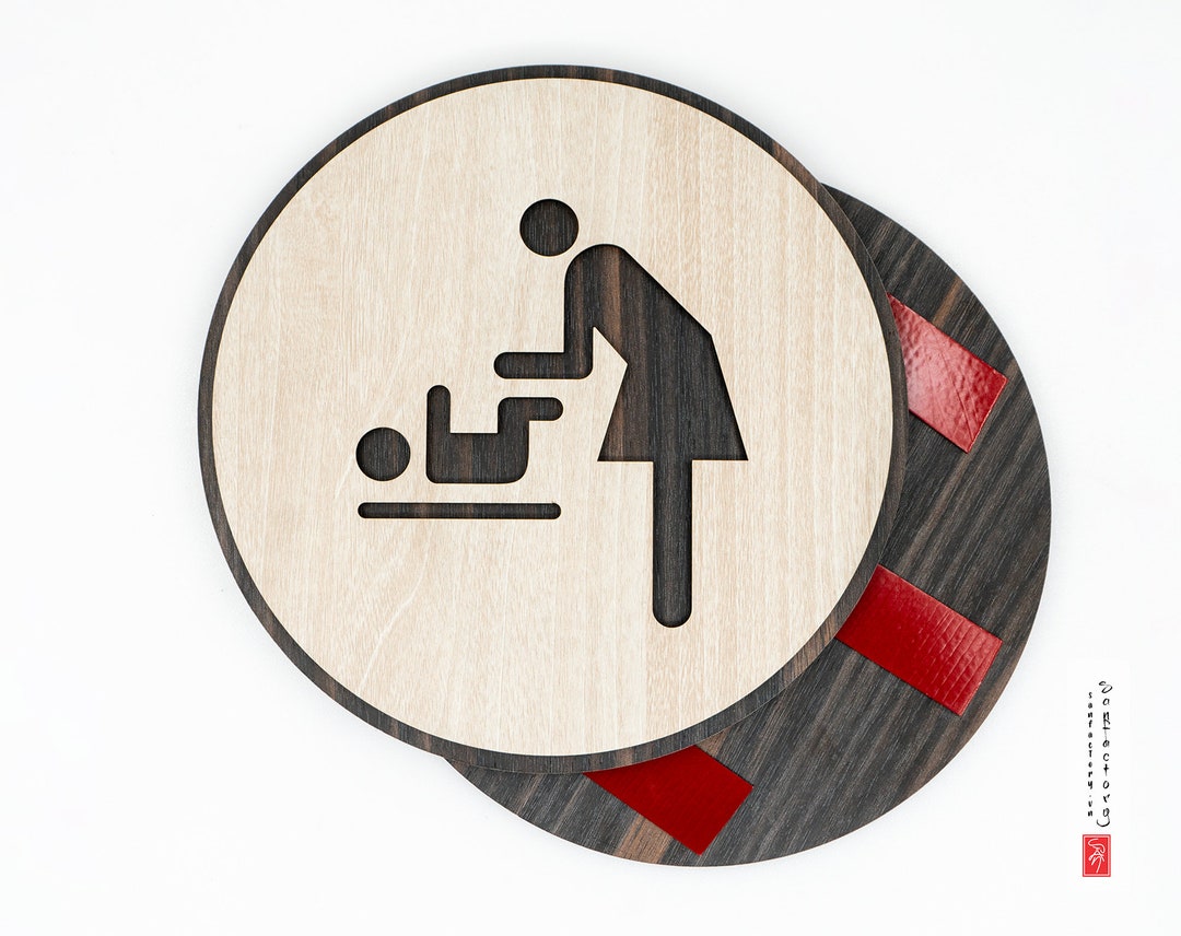 Baby Changing Station Sign Nursery Sign Office Door Sign Baby Sign for