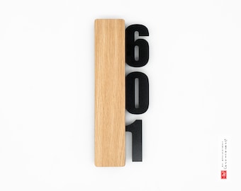 Modern  Number Door Sign Plaque , Numbers Address Signage , Door Number Wooden Sign. Hotel Signage. Company Signage. Room Number Plaque