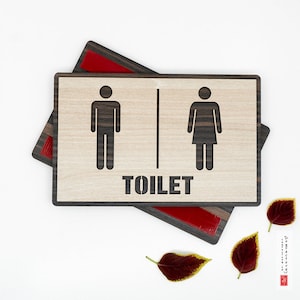 Men Toilet Door Sign, Women Toilet Door Sign, Unisex Bathroom Sign, Unisex Toilet Door Sign, WC Sign, Toilet Plate, Toilet Plaque