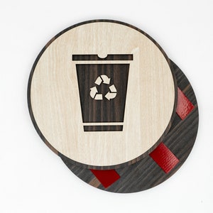 Recycling Bin Sign , Trash and Recycle Signs , Garbage Label , Recycle Symbol , Trash Room Sign , Office Door Signs , Waste Sign , Trash Bin