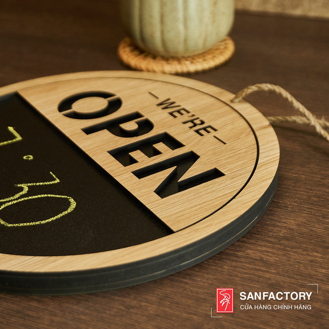 Open-closed Double Sided for Business , Hanging Door Sign - Chalk Board ...