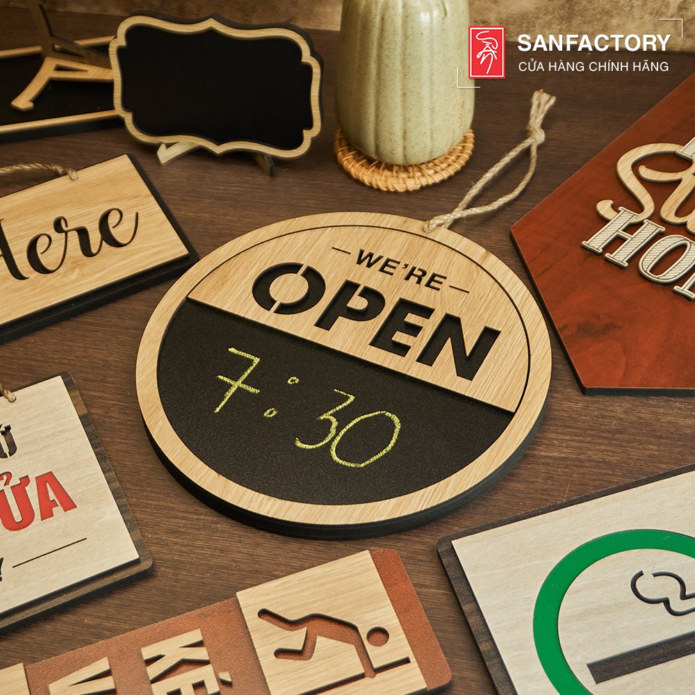 Open-closed Double Sided for Business , Hanging Door Sign - Chalk Board ...