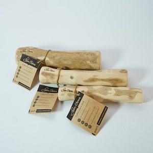 Set 2 st kaffeträ naturligt säkert och hälsosamt, tugggodis för hundar, hundleksak / Java-trä tugggodis för hundar / Naturligt hundleksakset x2 / Tung tuggleksak