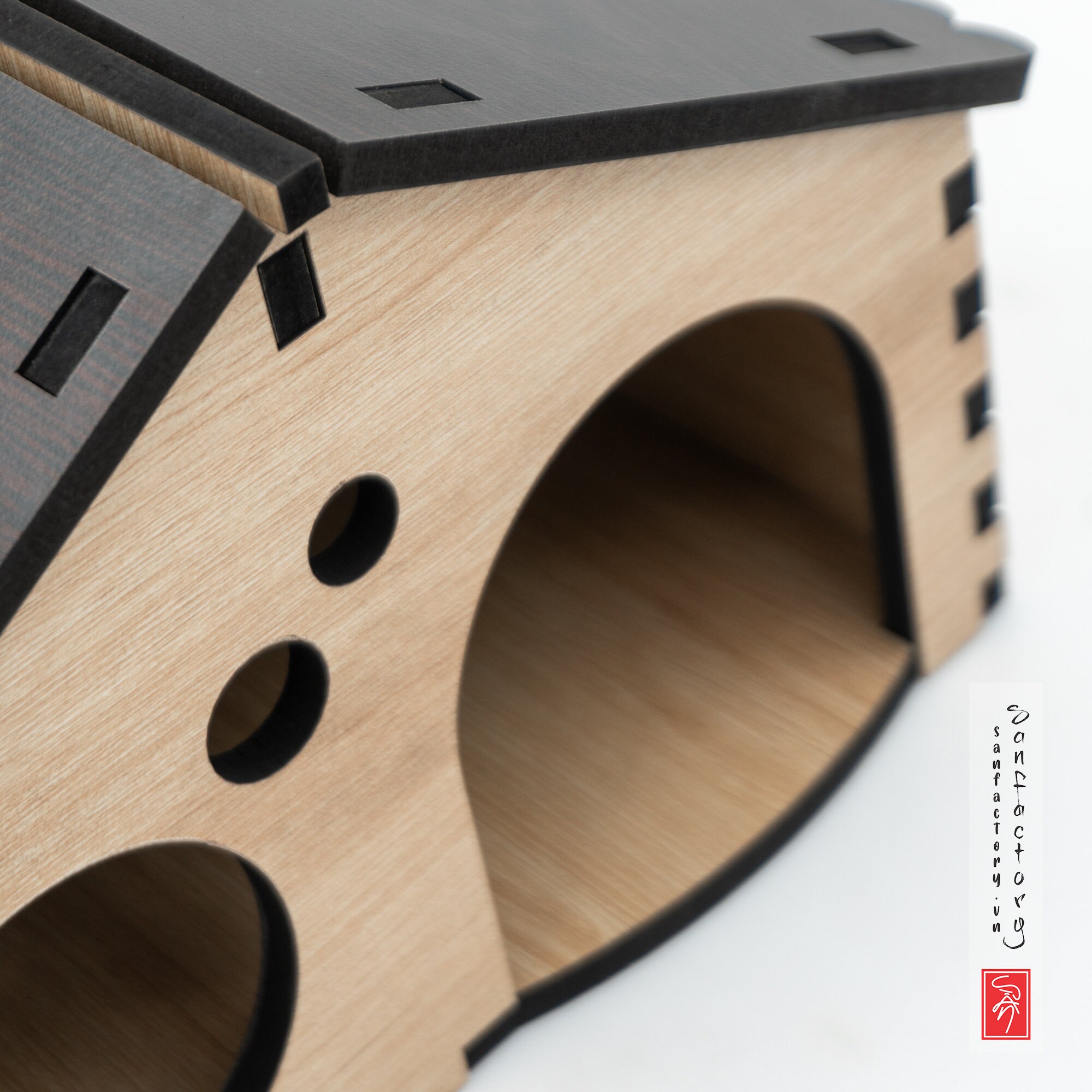 Wooden Hamster House | Hamster Furniture Furnishings, Cage Decoration ... - Furniture Upcycled Into Hamster Playhouse