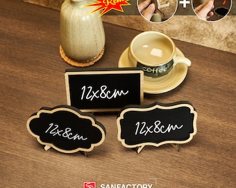 Placa de quadro-negro personalizada - Placa de quadro-negro rústica e suporte - Quadro-negro pequeno personalizado