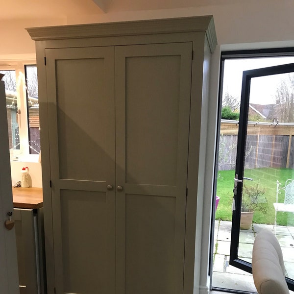 Larder - Kitchen Cupboard, 2 door, free standing, painted