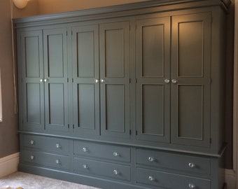 Wardrobe - 6 door 6 drawer Edwardian style