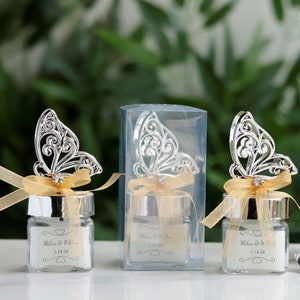 Butterfly Candle Favors for Wedding, Elegant Baby Shower Favors, Mis 15 Welcoming Favors, Personalized Birthday Candles, Quinceanera Favors