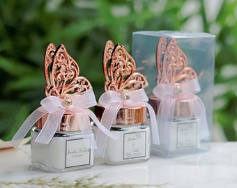 Luxury Baby Shower Favors, Elegant Butterfly Lid Candles,  Unique Candle Favors, High-Quality Thank You Gifts for Guests, Birthday Favors