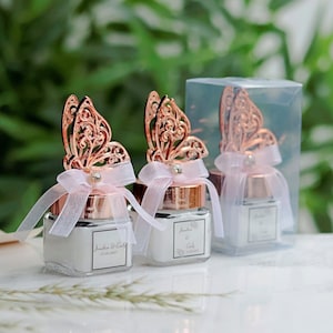 Luxury Baby Shower Favors, Elegant Butterfly Lid Candles,  Unique Candle Favors, High-Quality Thank You Gifts for Guests, Birthday Favors