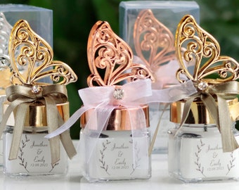 Bulk Wedding Candle Favors, Personalized Mini Wedding & Bridal Shower Candles, Elegant Party Favors, Custom Thank You Candles for Guests