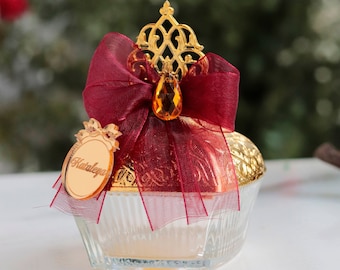 Glass Candy Dish Favors: Luxury Party Thank You Gifts