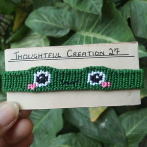 Frog Bracelet,Friendship Bracelets, Cottage core Bracelets, Knotted Threaded Bracelet, Gift bracelet for kids, teen birthday gift bracelet