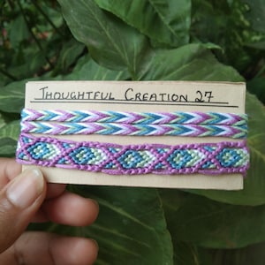 Friendship Bracelets, Bracelet Set for 2,Stackable Bracelets, Knotted Threaded Bracelet, Gift bracelet for kids, teen birthday gift bracelet