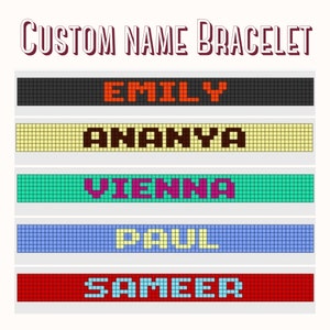Pulsera de palabras personalizable / pulsera de letras personalizada / pulsera de cumpleaños / pulseras de verano / pulsera hecha a mano / pulsera con mensaje