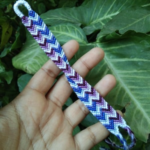 Custom Friendship Bracelets,Twisted Chevron Bracelet, Knotted Threaded Bracelet, Gift bracelet for kids, teen birthday gift bracelet