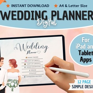 Wedding Planner, Printable Wedding Planner, Wedding Binder, DIY