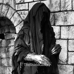 Ring Wraith Costume Nazgul Costume/Nazgul Helmet/Gloves/Black Cape Perfect Halloween Role Play Costumes