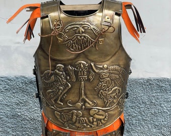 Brass Medieval Gladiator Armor Roman Cuirass Fantasy Reenactment Breastplate