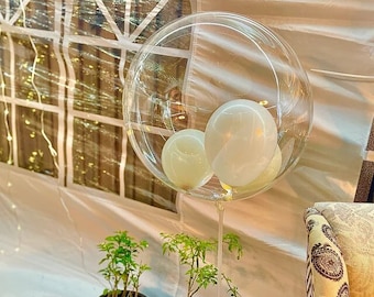 Bubble Clear Transparent Bobo Luftballons Party Hochzeit 10/18/24/36 "Zoll riesige Geburtstag Ballon Dekoration