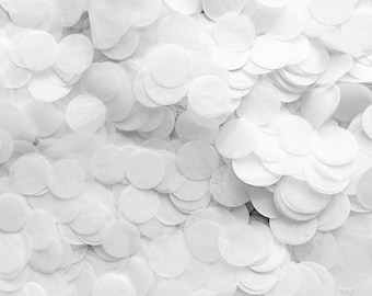 Biodegradable Wedding Confetti | White Confetti Eco Tissue Paper Circles Confetti Throw some Love Confetti for Loved once
