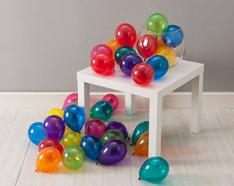 100 palloncini metallici di alta qualità in lattice, brillanti e perlati, perfetti per decorazioni di feste di compleanno, anniversari, matrimoni e balli di fine anno.