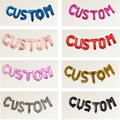 Custom Balloons Banner Any Phrase Name 16" Silver, Gold, Black, Red Mylar Balloons, Letter Number foil balloons Custom NAME
