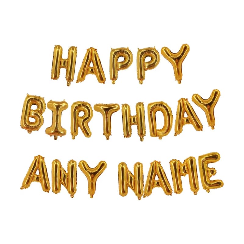 Feliz Cumpleanos Letter Balloons, Happy Birthday Balloons
