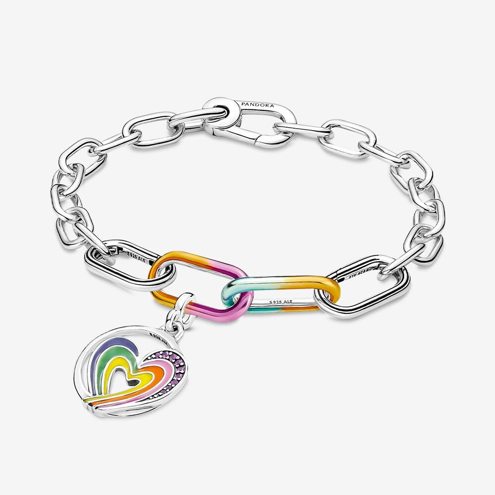 Charm It! Rainbow Chain Bracelet