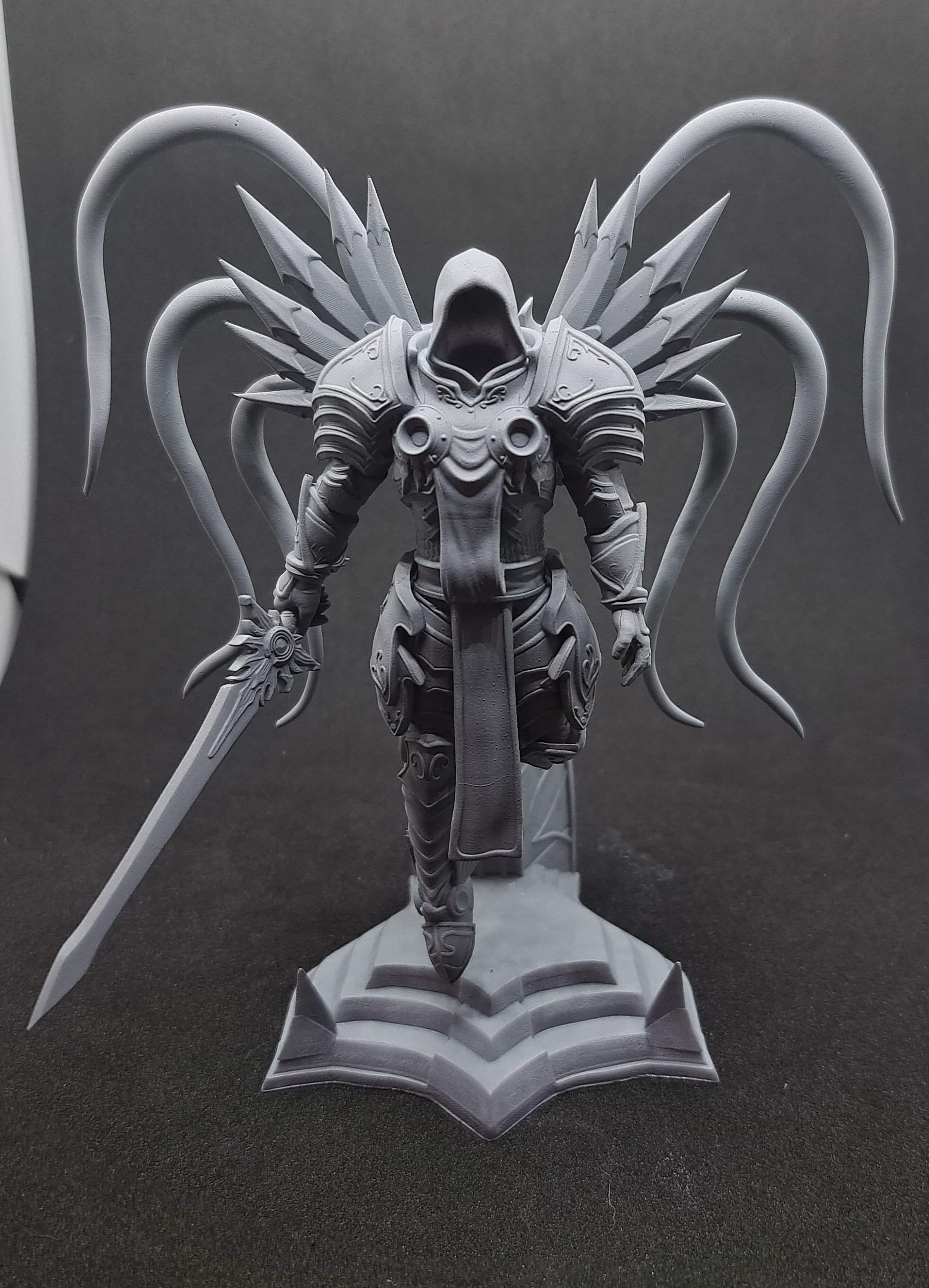 Tyrael Diablo Maximum Detailed 12K 3D printed figure 167/374 mm