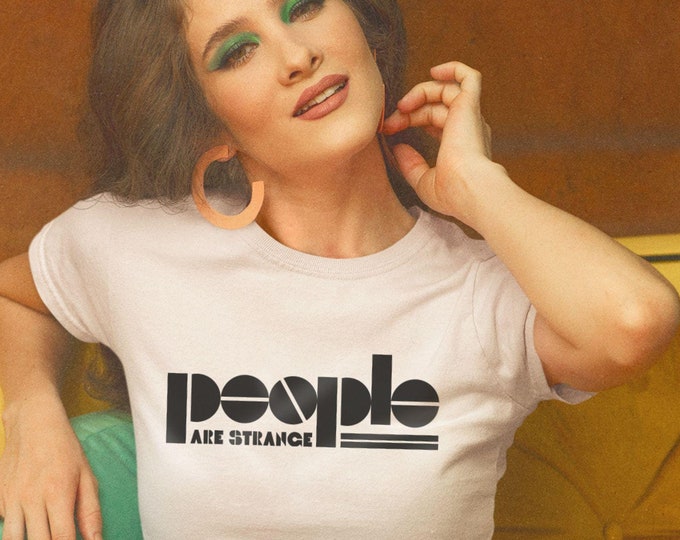 Vintage Rock Band Inspired Tee, People Are Strange Tee, Retro Rock Concert Shirt, Vintage 60's Concert Tee, 70s Clothing, Psychedelic Rock