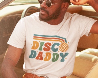 Disco Daddy Shirt, 70s Party Shirt, 70s Clothing, 70s Fashion, Disco Party Tee, Disco Groom Shirt, Mens Disco Tee, Retro Tshirt, Vintage Tee