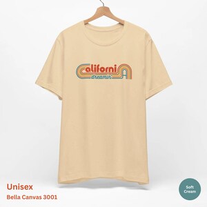 California Dreamin Tee, Cali Shirt, 70s Clothing, 70s Fashion, Beach Tshirt, Retro Tee, Men's 70s Shirt, Vintage Shirt, Folk Rock Band Tee afbeelding 4