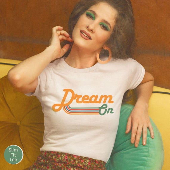 Dream On T-Shirt, 70s Rock T Shirt Vintage, Vintage Rock Shirt, Rock Band Tee, Rock Concert Shirt, Retro Shirt, Vintage Tee, Men's 70s Shirt