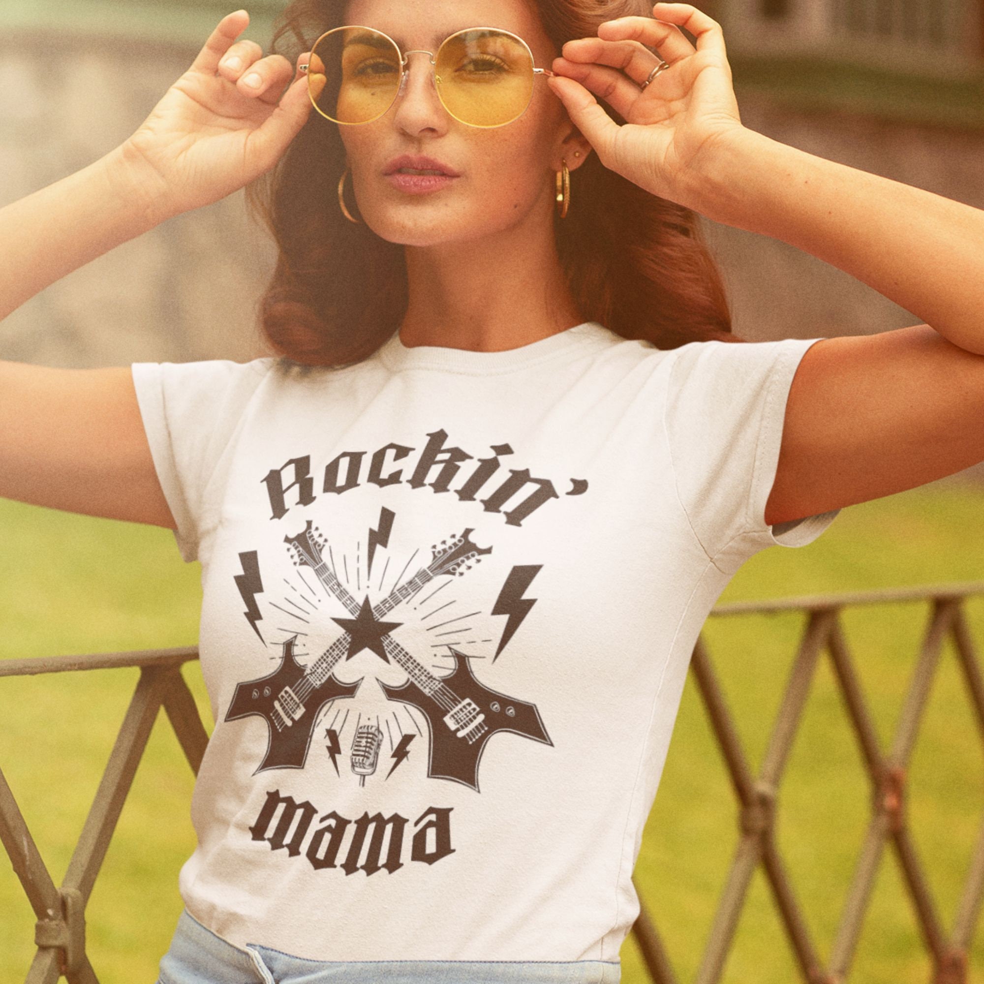 Rockin Mama Tshirt, Rock and Roll Mommy Birthday Shirts, Rock N Roll ...