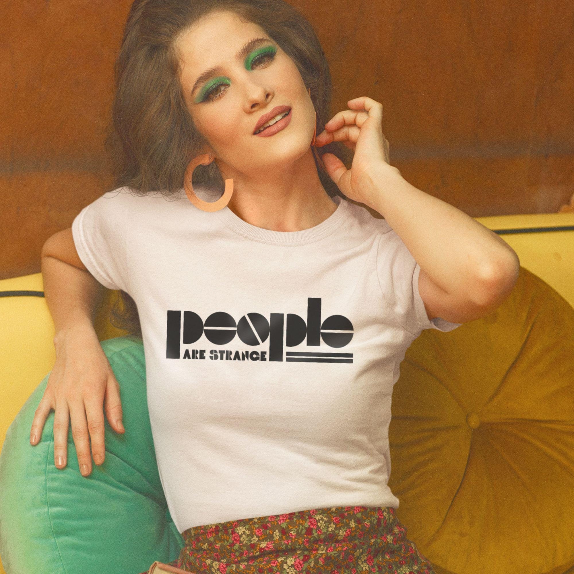 Vintage Rock Band Inspired Tee, People Are Strange Tee, Retro Rock
