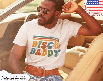 Disco Daddy Shirt, 70s Party Shirt, 70s Clothing, 70s Fashion, Disco Party Tee, Disco Groom Shirt, Mens Disco Tee, Retro Tshirt, Vintage Tee